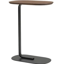 Muuto Relate side table, h. 73,5 cm, smoked solid oak - black