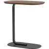 Muuto Relate side table, h. 60,5 cm, smoked solid oak - black