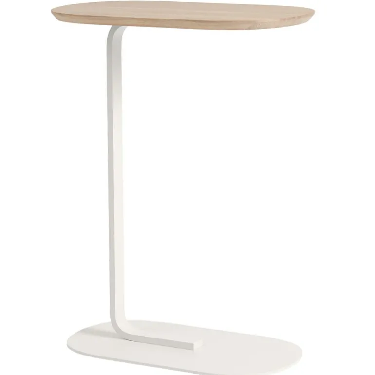 Muuto Relate side table, h. 73,5 cm, solid oak - off white
