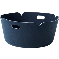 Muuto Restore round basket, midnight blue