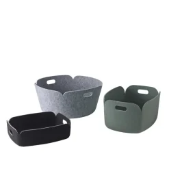 Muuto Restore round basket, grey
