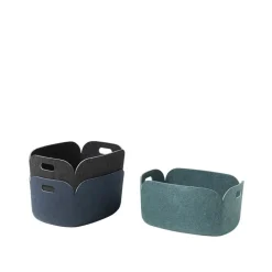 Muuto Restore storage basket, midnight blue