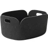 Muuto Restore storage basket, black melange
