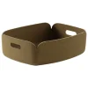 Muuto Restore tray, brown green
