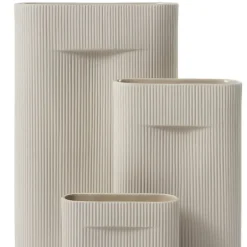 Muuto Ridge vase, 48,5 cm, beige