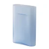 Muuto Ridge vase, 35 cm, light blue frosted glass
