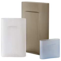 Muuto Ridge vase, 48,5 cm, taupe frosted glass