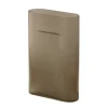Muuto Ridge vase, 35 cm, taupe frosted glass