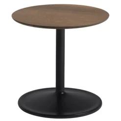 Muuto Soft side table, 41 cm, low, smoked oak - black