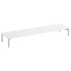 Muuto Stacked podium with tube base, 131 x 35 x 17 cm, white