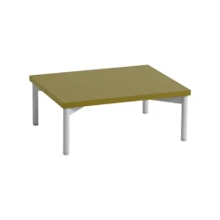 Muuto Stacked podium with tube base, 43,5 x 35 x 17 cm, brown green