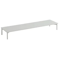 Muuto Stacked podium with tube base, 131 x 35 x 17 cm, grey