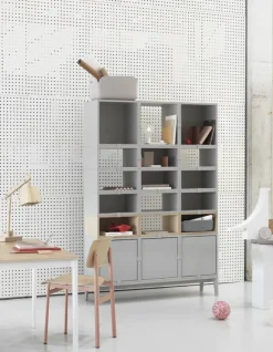 Muuto Stacked shelf module, medium, light grey