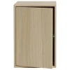 Muuto Stacked shelf module with door, large, oak