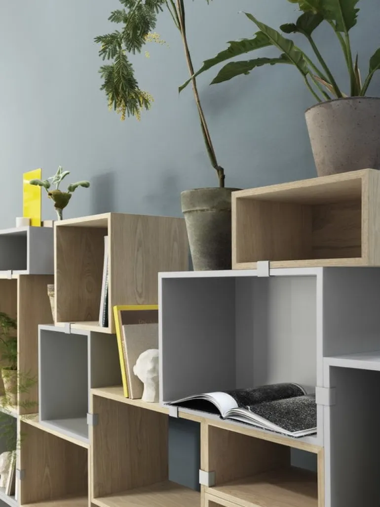 Muuto Stacked shelf module, medium, oak
