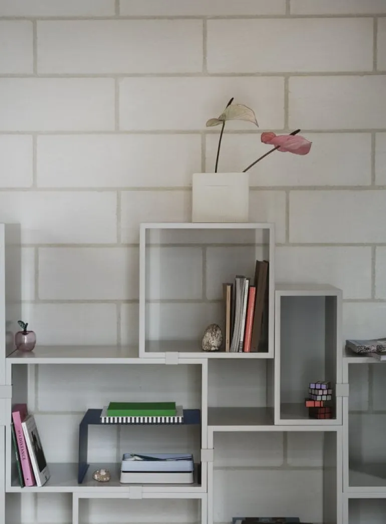Muuto Stacked shelf module, small, light grey