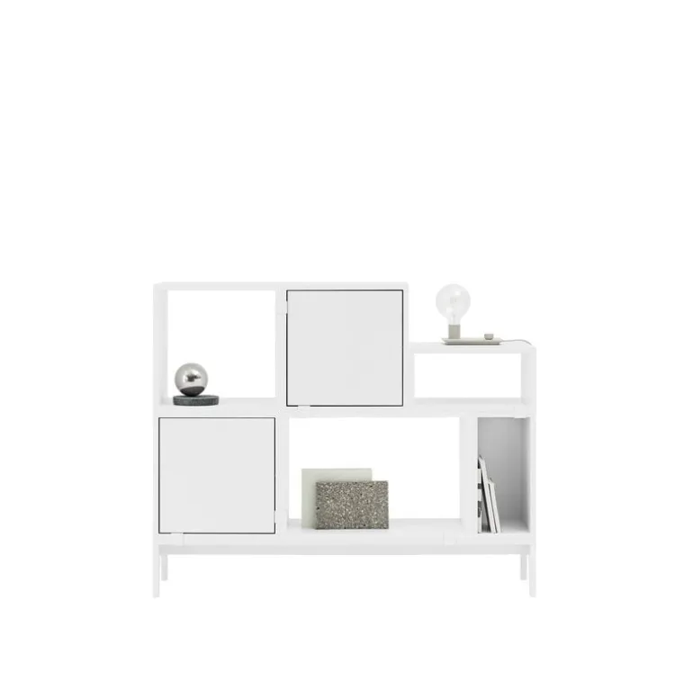 Muuto Stacked shelf module, medium, white
