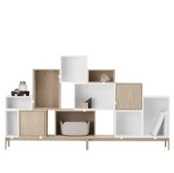 Muuto Stacked shelf module with background, large, white
