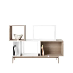 Muuto Stacked shelf module, large, white