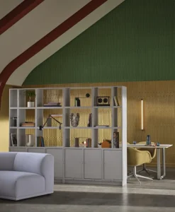 Muuto Stacked top plate for shelf module, 131 x 35 cm, grey