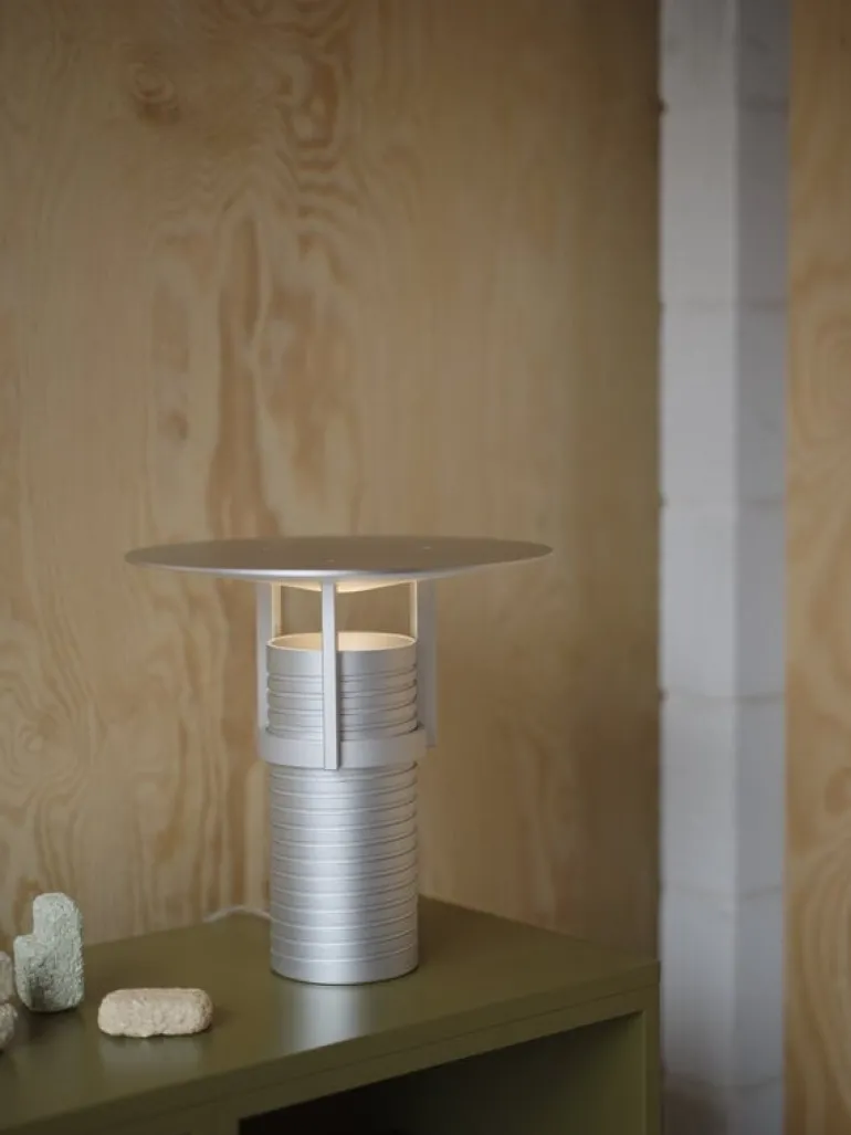 Muuto Stacked top plate for shelf module, 131 x 35 cm, brown green