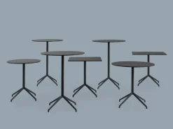 Muuto Still Cafe bar table 75 cm, h. 95 cm, black