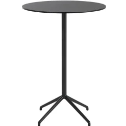Muuto Still Cafe bar table 75 cm, h. 105 cm, black