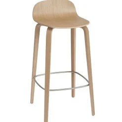 Muuto Visu bar stool, 75 cm, oak