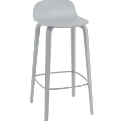 Muuto Visu bar stool, 75 cm, grey