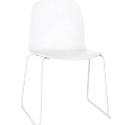 Muuto Visu chair, sled base, white