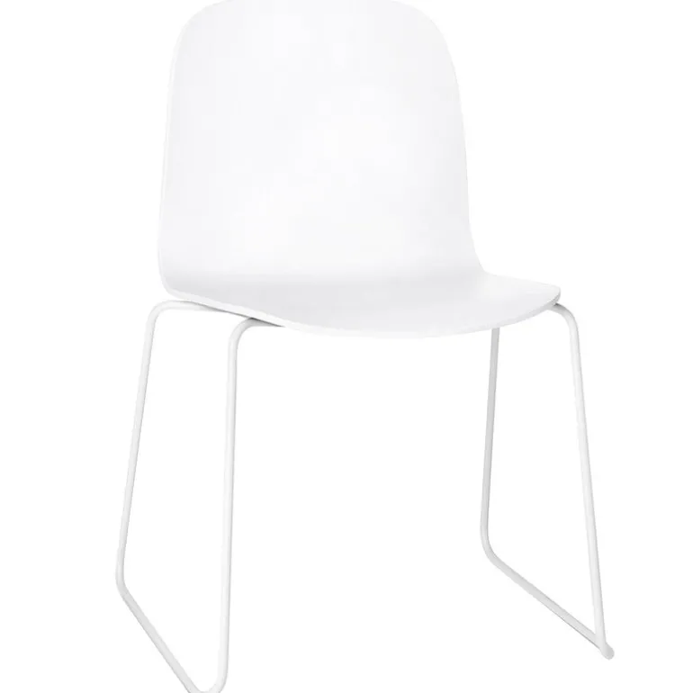Muuto Visu chair, sled base, white