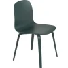 Muuto Visu chair, wood base, dark green