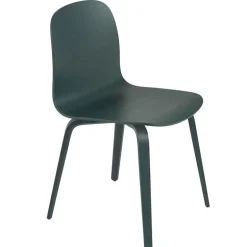 Muuto Visu chair, wood base, dark green