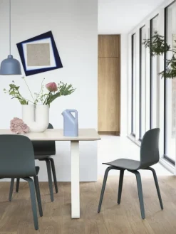 Muuto Visu chair, wood base, dark green