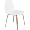 Muuto Visu chair, wood base, oak - white