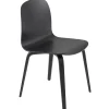 Muuto Visu chair, wood base, black