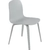 Muuto Visu chair, wood base, grey
