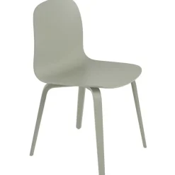 Muuto Visu chair, wood base, dusty green