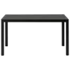 Muuto Workshop table, 130 x 65 cm, black - black linoleum