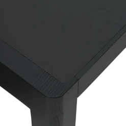 Muuto Workshop table, 130 x 65 cm, black - black linoleum