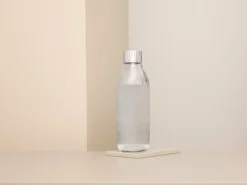 Mysoda Glass bottle 1 L, silver