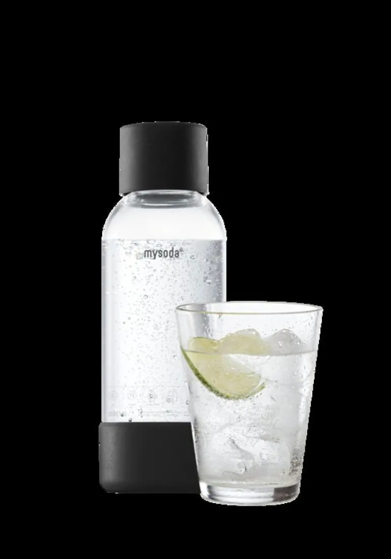 Mysoda Mysoda water bottle 0,5 L, 2 pcs, black