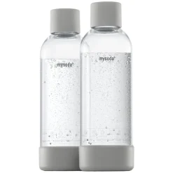 Mysoda Mysoda water bottle 1 L, 2 pcs, grey