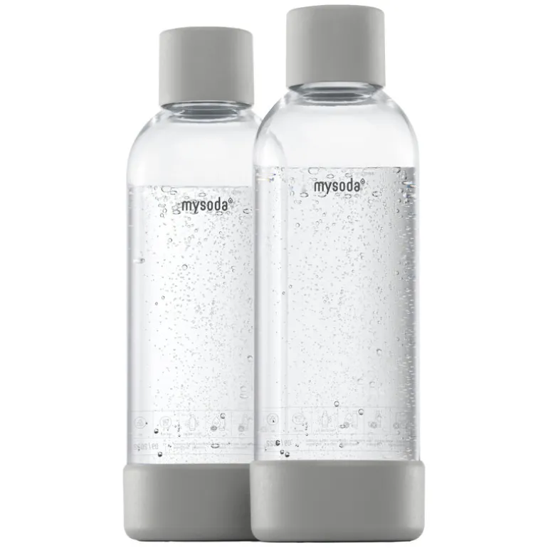 Mysoda Mysoda water bottle 1 L, 2 pcs, grey
