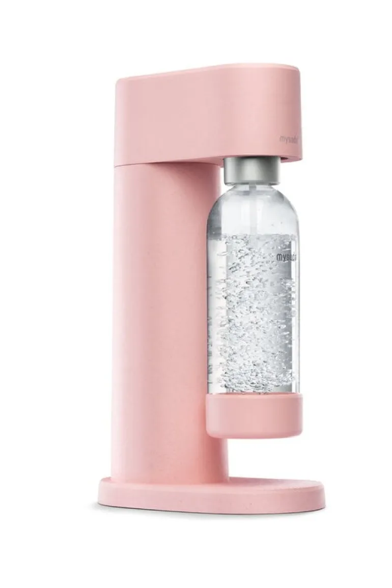 Mysoda Woody sparkling water maker, pink