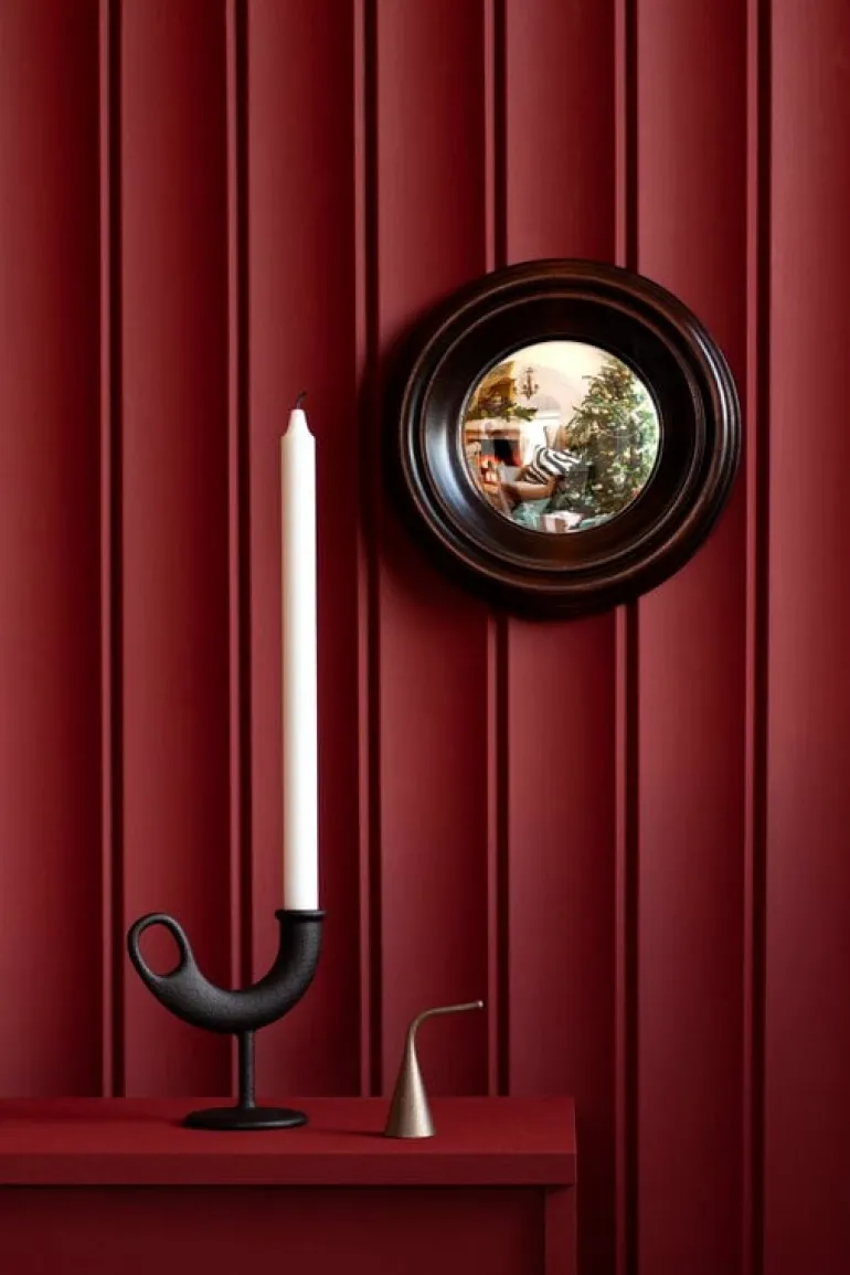 Nedre Foss Ildhane candleholder, black