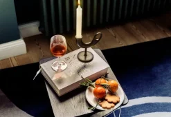 Nedre Foss Ildhane candleholder, black