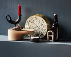 Nedre Foss Ildhane candleholder, black