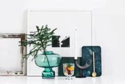 Nedre Foss Ildhane candleholder, black