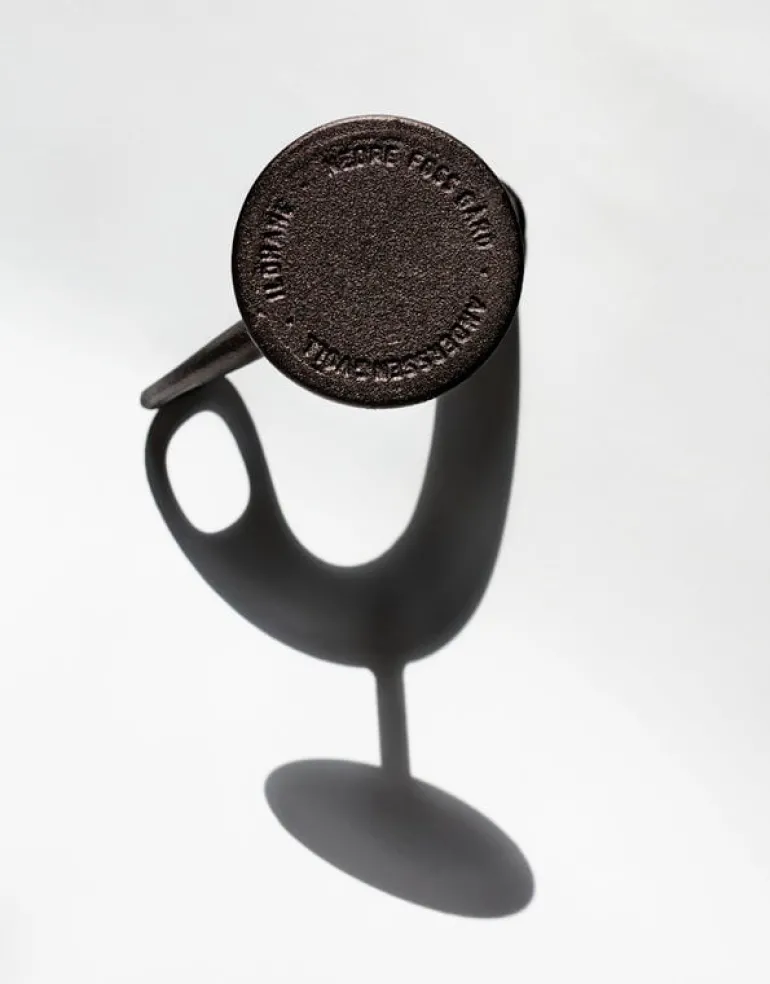 Nedre Foss Ildhane candleholder, black